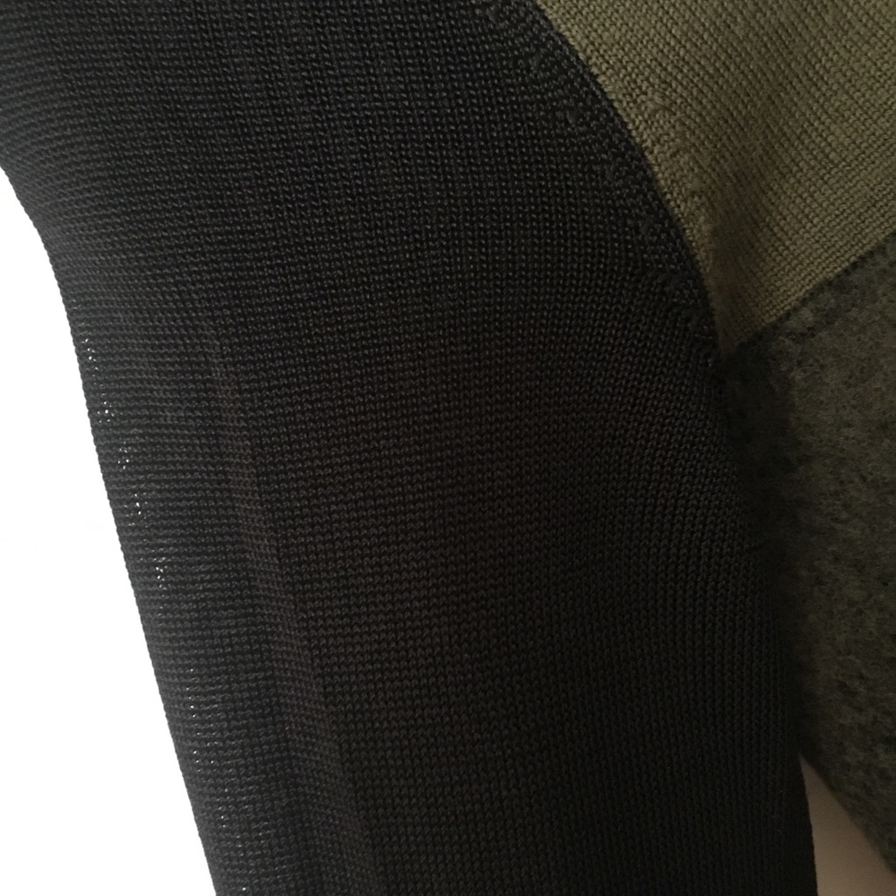 Rag & Bone Army Green And Black Sweater Top - image 6